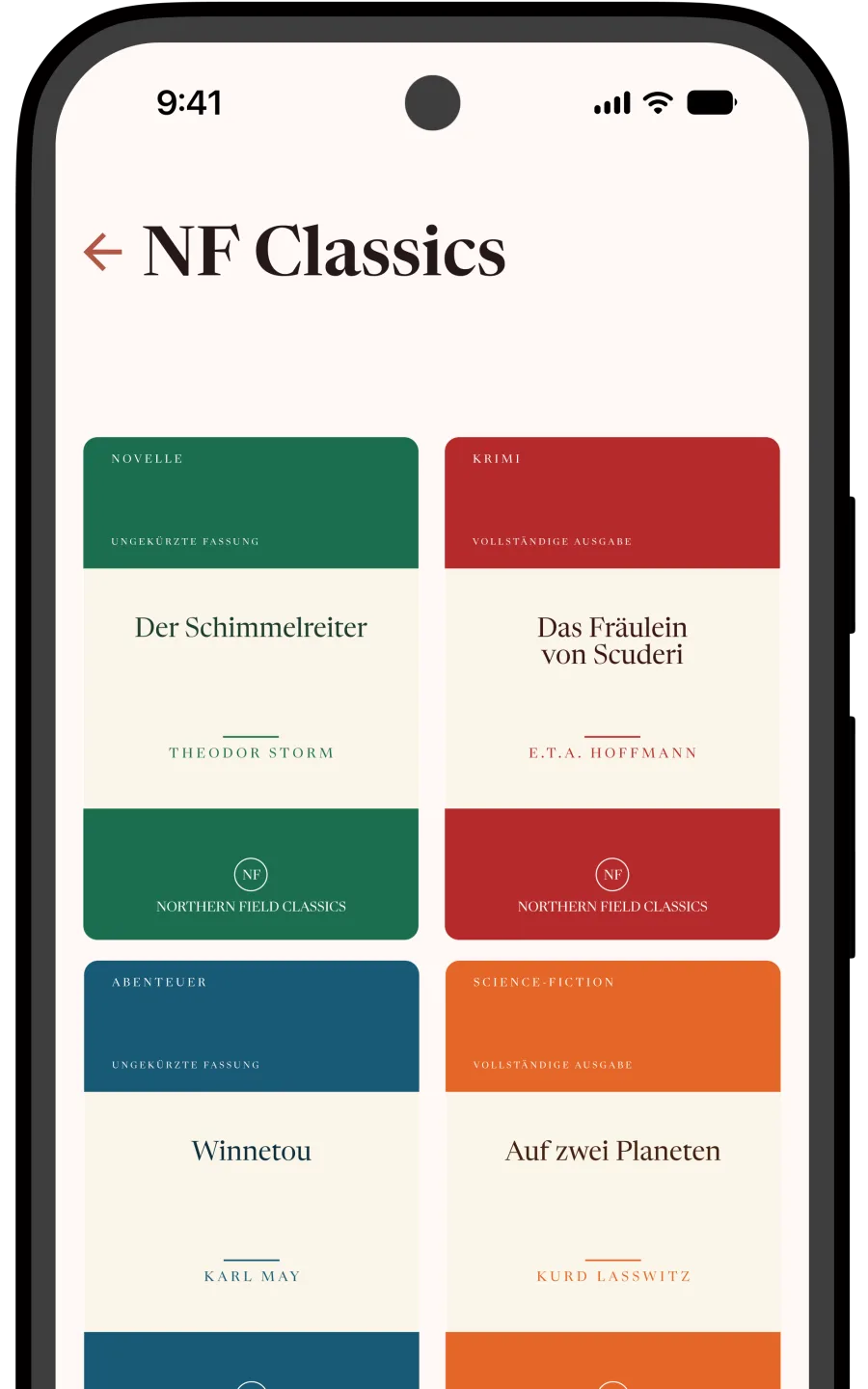 Ansicht einer Seriensammlung