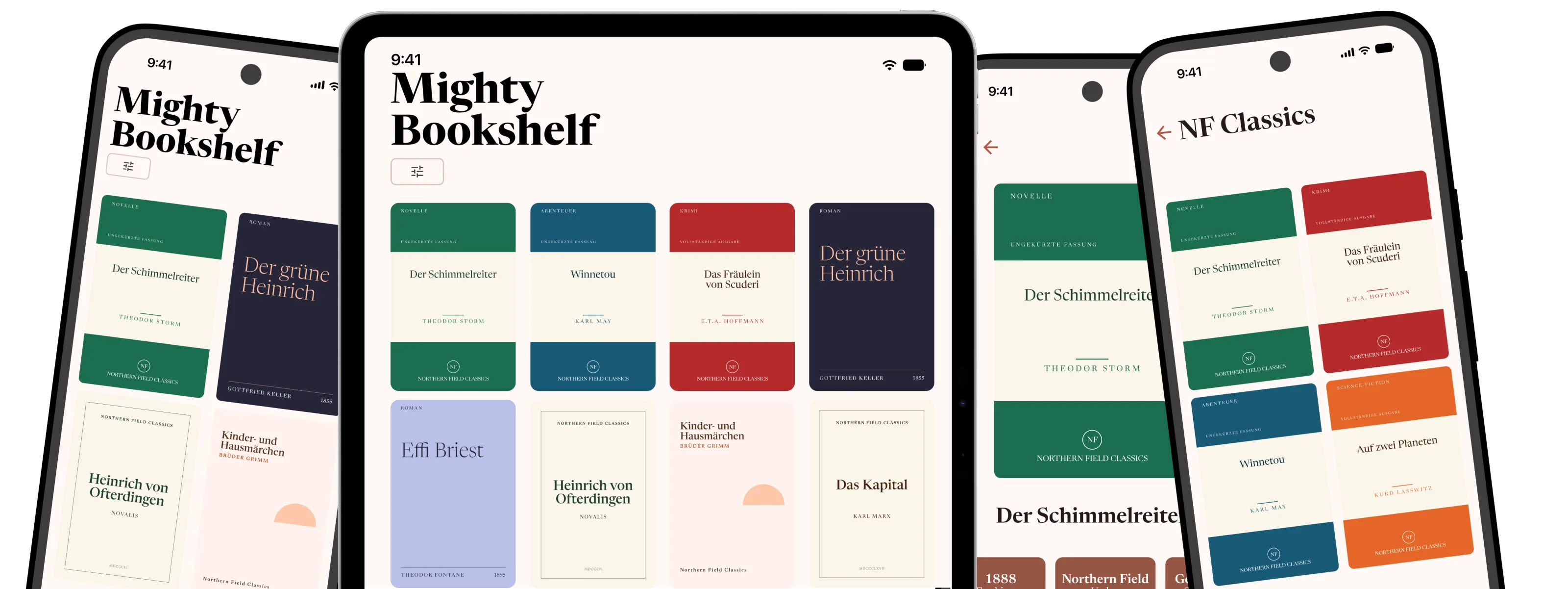 Überblick über die Mighty-Bookshelf-App